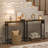 Console Table with Power Outlets, Slim Console Table with Charging Station