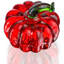2inch mini citrouille de cristal figurine de collection citrouilles en verre presse-papiers automne récolte décorations d'Halloween pour la maison