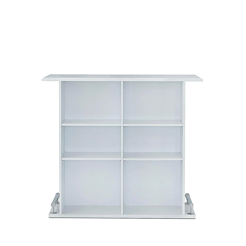 Kite White High Gloss Finish Bar Table