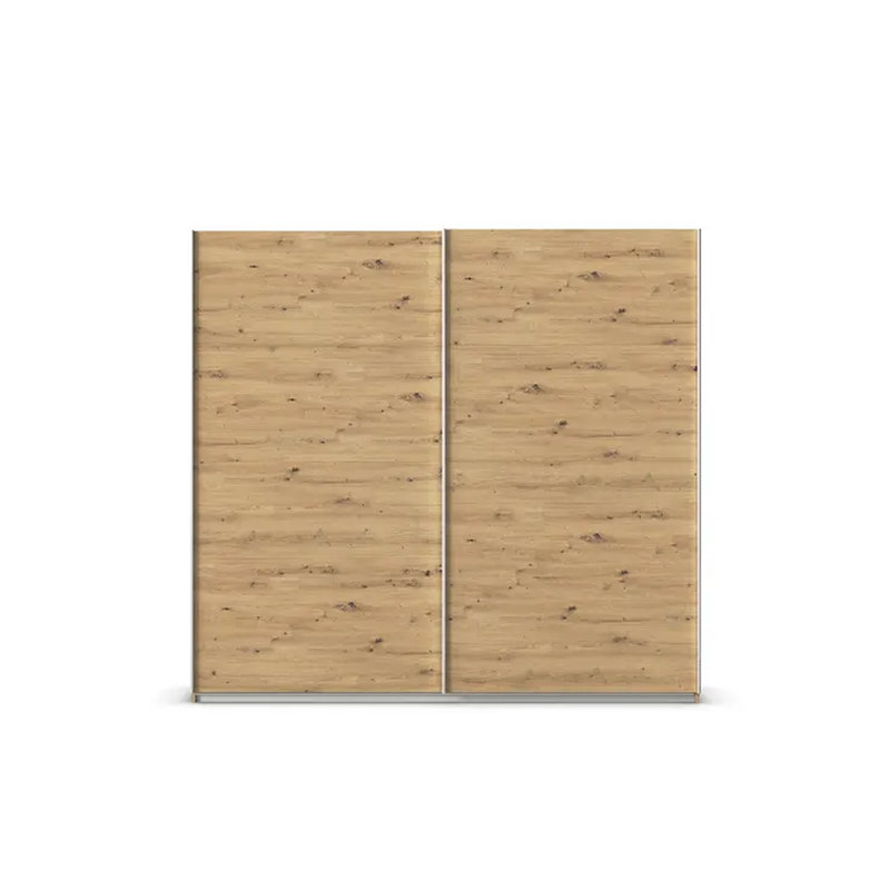 Caracas 3 Door Manufactured Wood Wardrobe, Premium, Artisan Oak, 210cm H x 226cm W x 62cm D