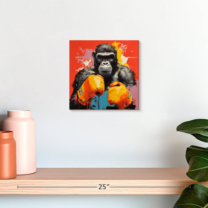 Crowle Gorilla Boxing I, H 10 po x l 10 po
