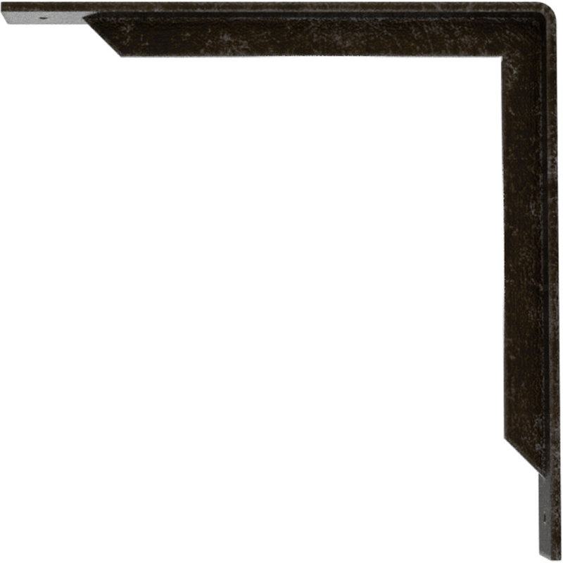 Support en acier Stockport, Argenté antique chaleureux, H 14 po x l 2 po x P 14 po
