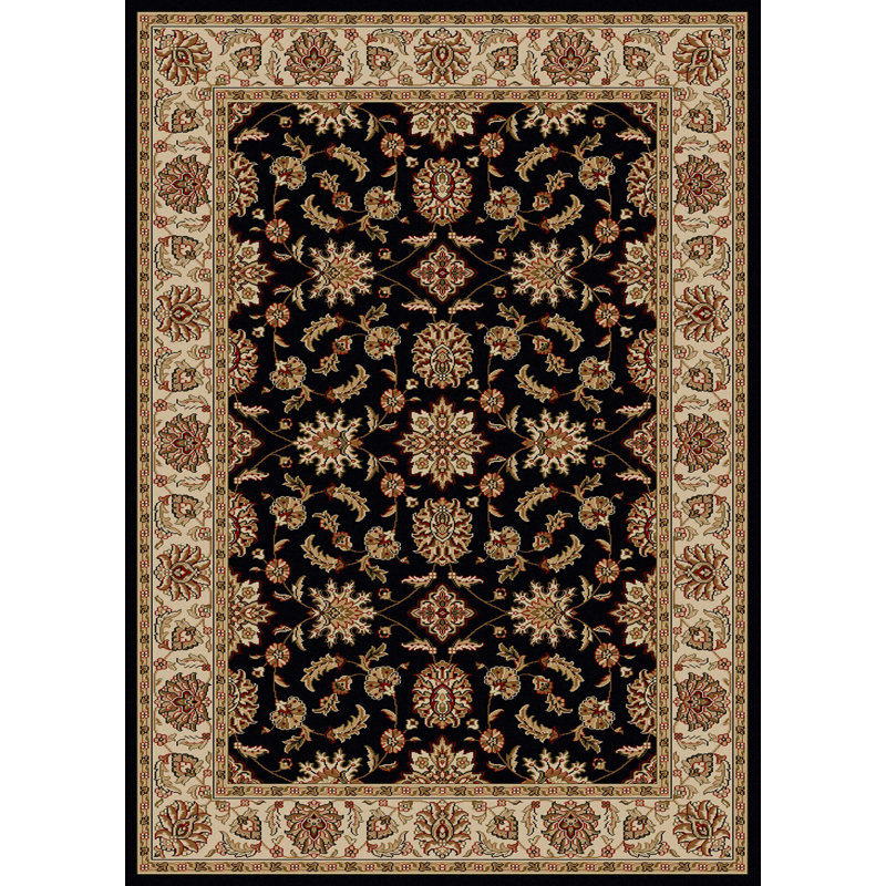 Tapis noir Fort Collins, Rectangle 7 pi 9 po x 11 pi