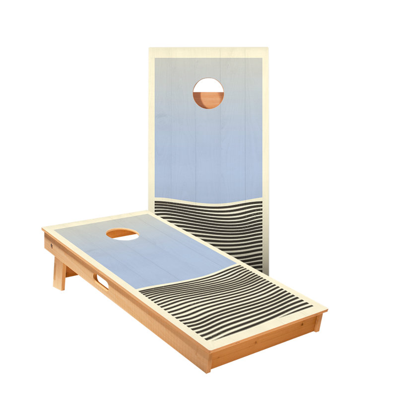 Planches cornhole Blue Waves Star