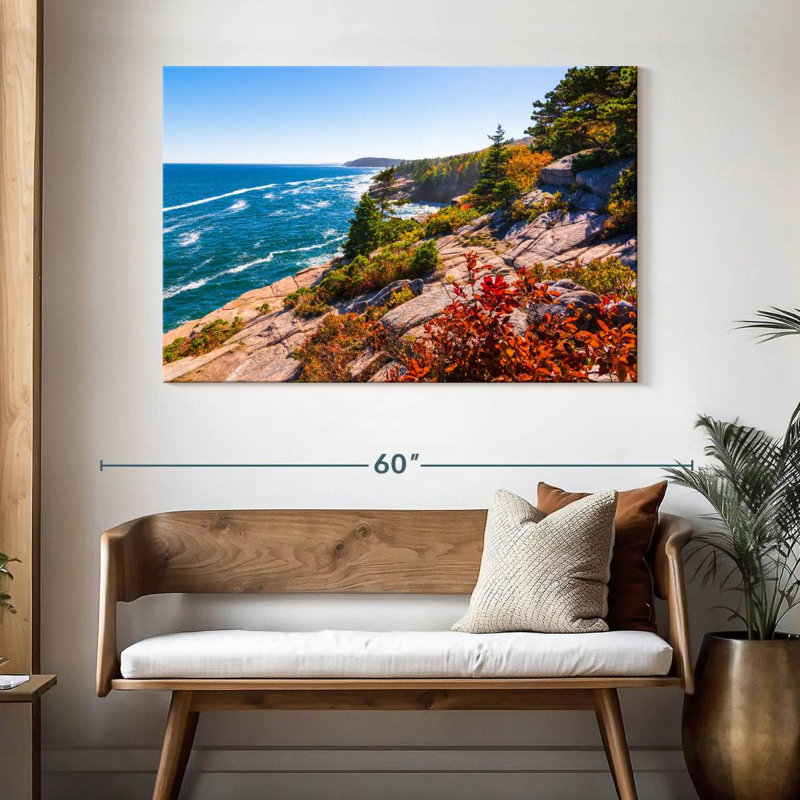 Gillard Maine Coastline Cliff, H 32 po x l 48 po