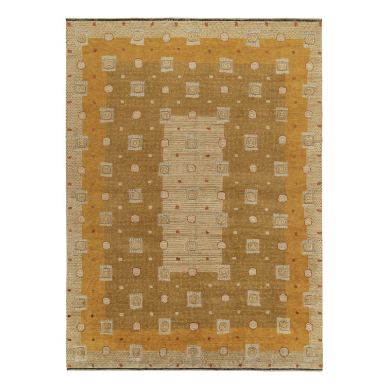 Scandinavian Wool Geometric Area Rug, Rectangle 5' x 8'