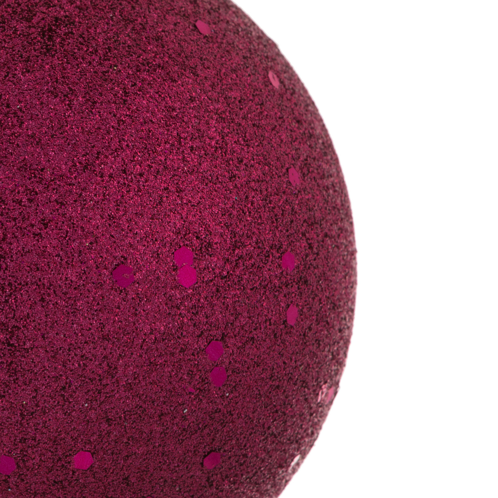 Holiday Décor Ball Ornament, 4" H x 4" W x 4" D, Berry Red