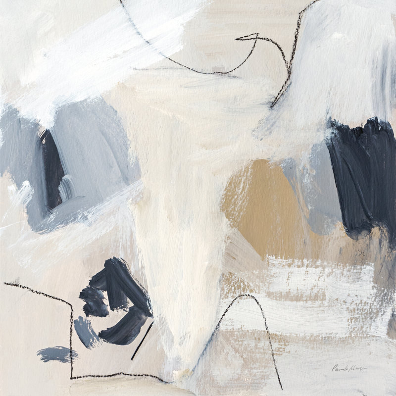 Neutral Abstract II by Pamela Munger - Wrapped Canvas Painting, 46cm H x 30cm W