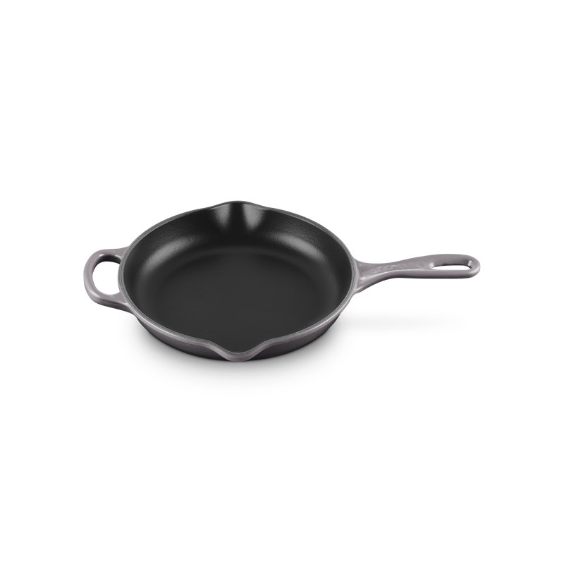 Le Creuset Signature Cast Iron Round Skillet, 11.75", Blue Riviera, Oyster