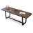 Smoky color Rectangular Solid + Manufactured Wood desks-107394027