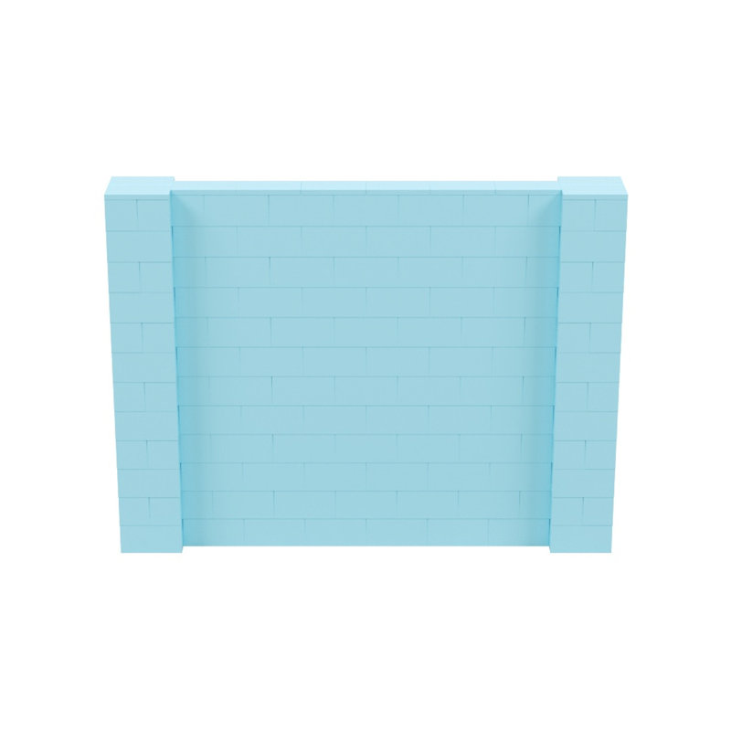 Cloison 1 panneau autoportante, Bleu clair, H 72 po x l 96 po x P 12 po