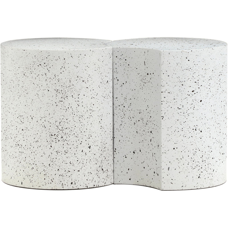 Ensemble de table de bout Ismah, Blanc