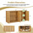 64-Inch Wave Shaped Sideboard With Rattan Doors-335073703