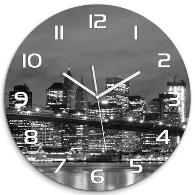 Jevhen Glass Wall Clock
