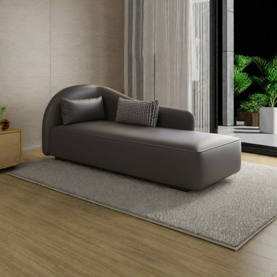 Chaises longues confortables en éponge et en bois massif