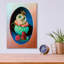 «The Owl with Celadon Mug» par Valery Vecu Quitard, art mural en verre acrylique-206015780