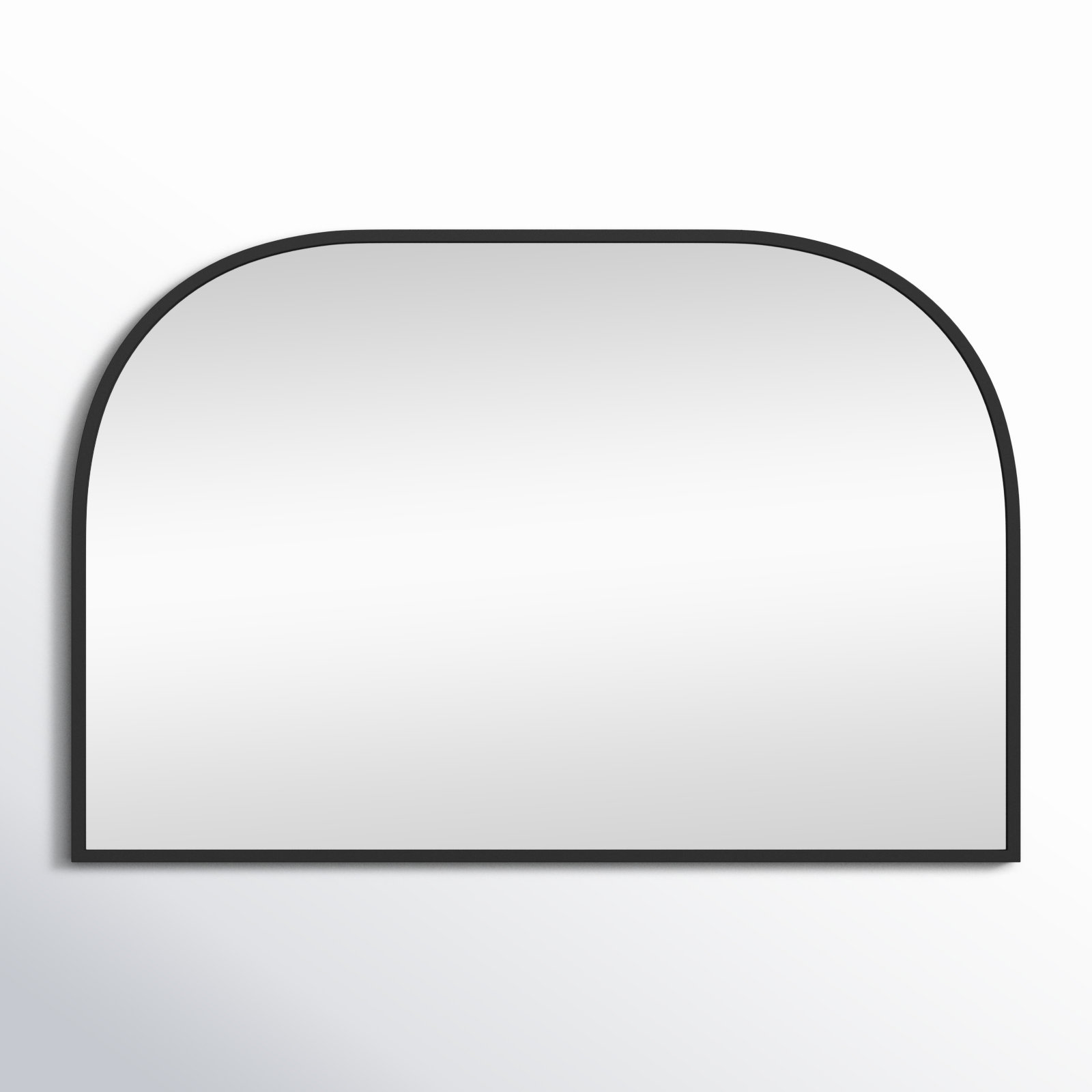 Sabine Metal Wide Arch Wall Mirror, Black, 24" x 36"