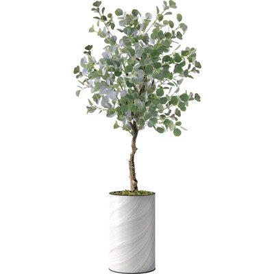 57'' Faux Eucalyptus Tree in Planter