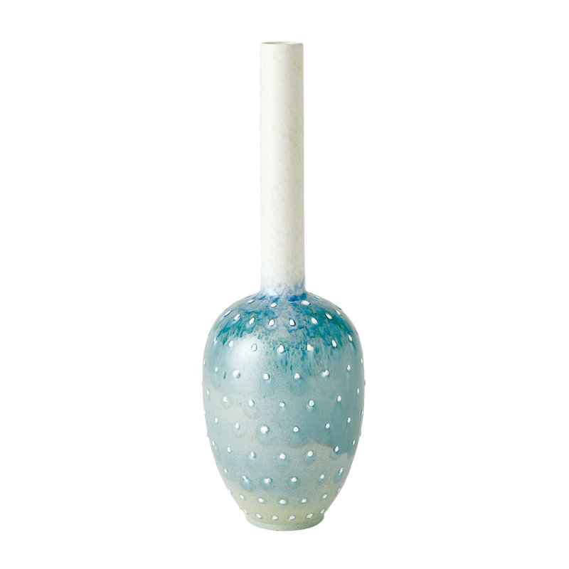 Ceramic Table Vase, 20.25" H x 6.75" W x 6.75" D