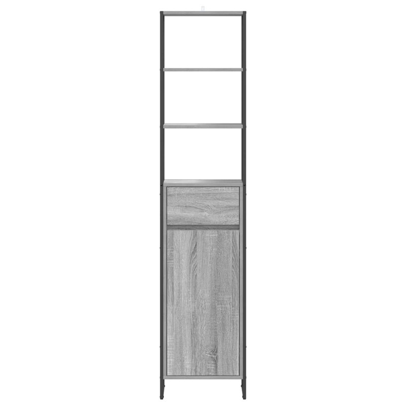 Freestanding Bathroom Cabinet, Grey Sonoma