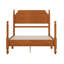 Lit poteau en bois traditionnel, lit plateforme rétro, aucun sommier requis, assemblage facile-131100512-131100517