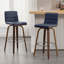 65 CM Swivel Bar Stools With Back Faux Leather Upholstered-124571191-119423181