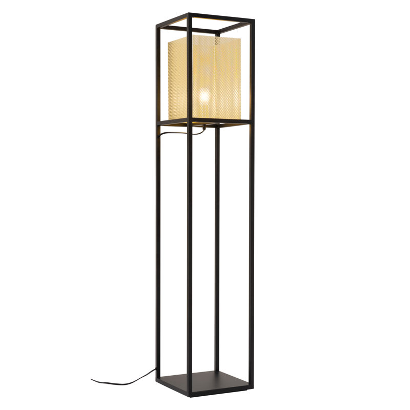Lampe sur pied Yves dorée et noire