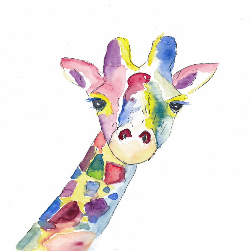 Ensemble de housse de couette en microfibre DiaNoche par Markus Bleichner - Happy Giraffe
