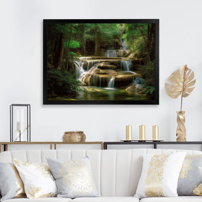 «Waterfall In Dense Forest I», reproduction sur toile