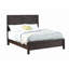 Mobilier de chambre à coucher rustique contemporain en espresso de style grand lit 1pc