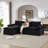 Modern Corduroy Cloud Sofa-1627330645