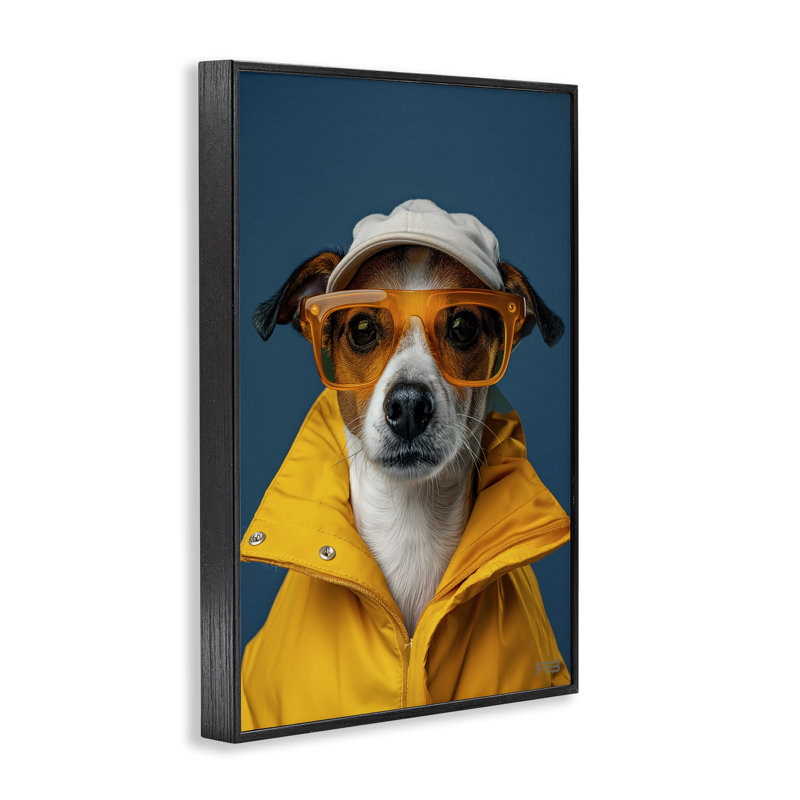Art tendance, ami de giclée par Roozbeh Bahramali, H 18 po x l 12 po, Giclée encadrée noir minuit