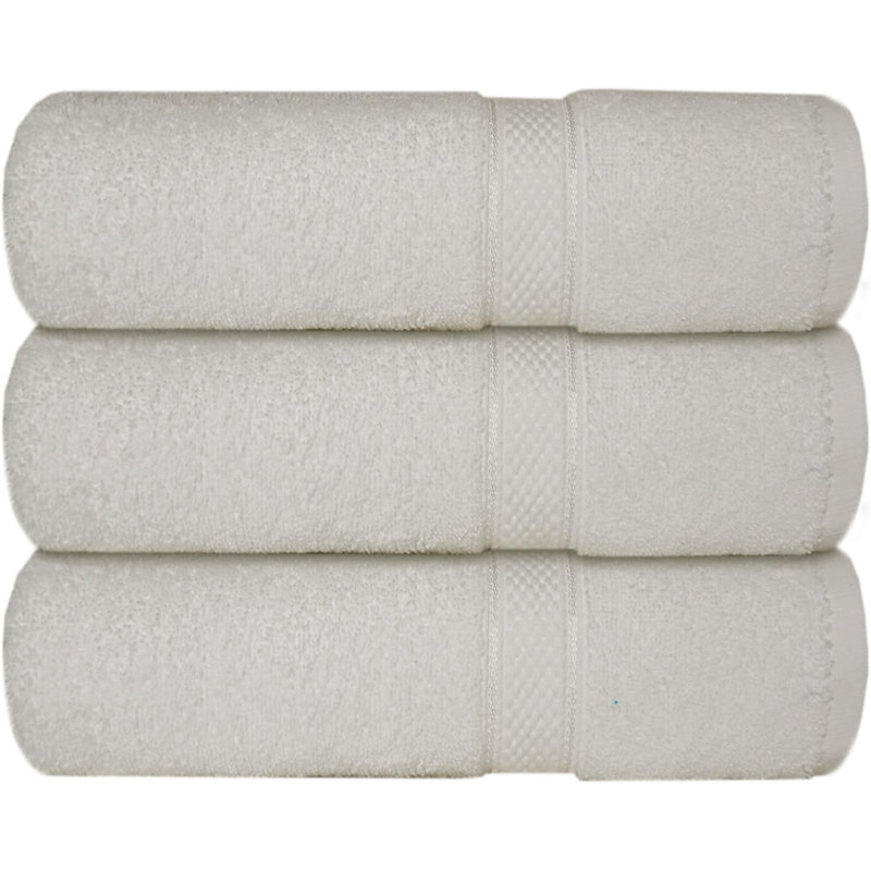 Nayelly Turkish Cotton Bath Towel, Ivory