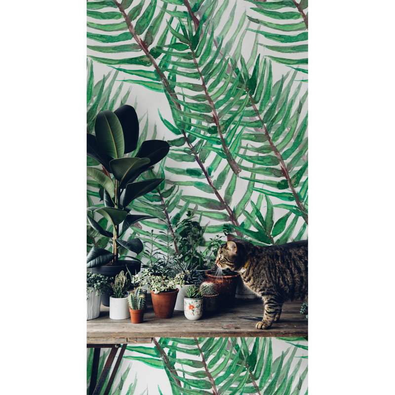 Timothe 2.5m x 2.5m Matte Wallpaper Roll, 250 x 250cm