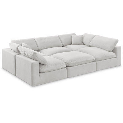 Hocroft Velvet U-Shaped Sectional Reversible