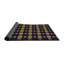 Tapis noir / jaune / indigo tissé à la machine-1092567623