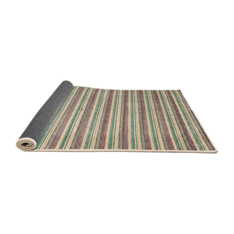 Tapis contemporain gris, Rond 3 pi
