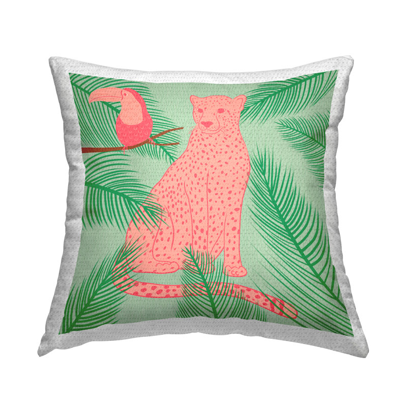 Coussin Cheetah & Toucan