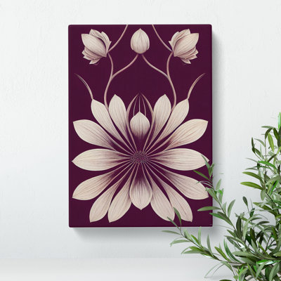Vintage Flower - Wrapped Canvas