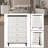 Carena White & Brown Finish Chest