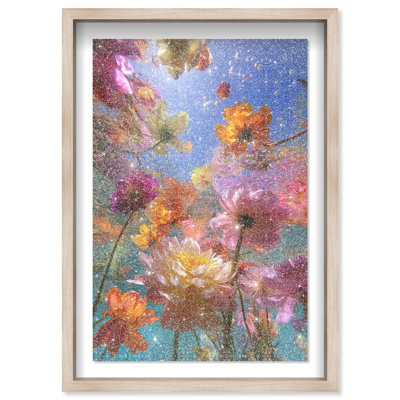 Liquid Bloom II Shadowbox Floral & Botanical Print by Oliver Gal, Black Frame, 10 x 15