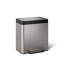 8-Gallon Compact Stainless Steel Step Trash Can-736010983
