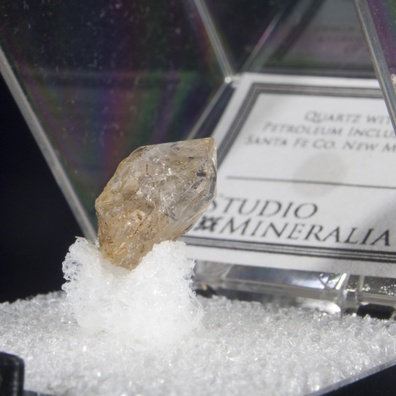 Pétrole inclus quartz. Santa Fe, Nouveau-Mexique, États-Unis