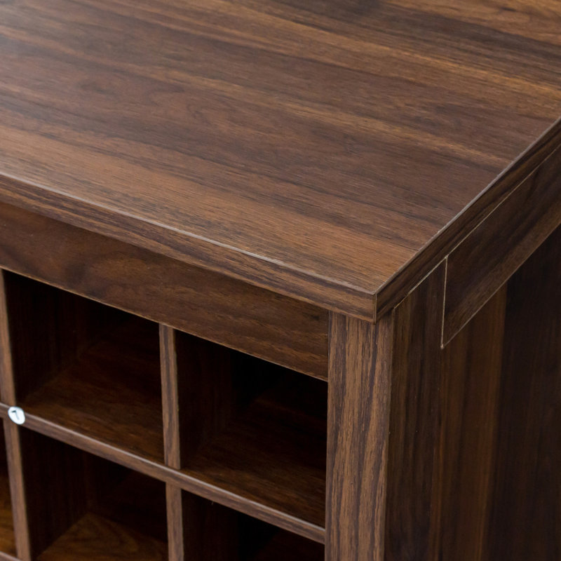 Armoire à vin modulaire 32 - Noyer brun pour les amateurs de design contemporain