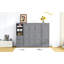 Grand lit escamotable mural avec placard, tiroirs et tablettes