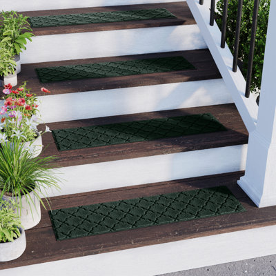 WaterHog® Cordova 8.5 in. x 30 in. Indoor Outdoor Stair Treads Set/4