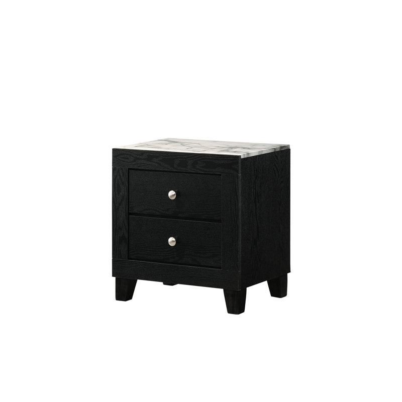 Armenakis 21.5 " W Solid Wood Nightstand