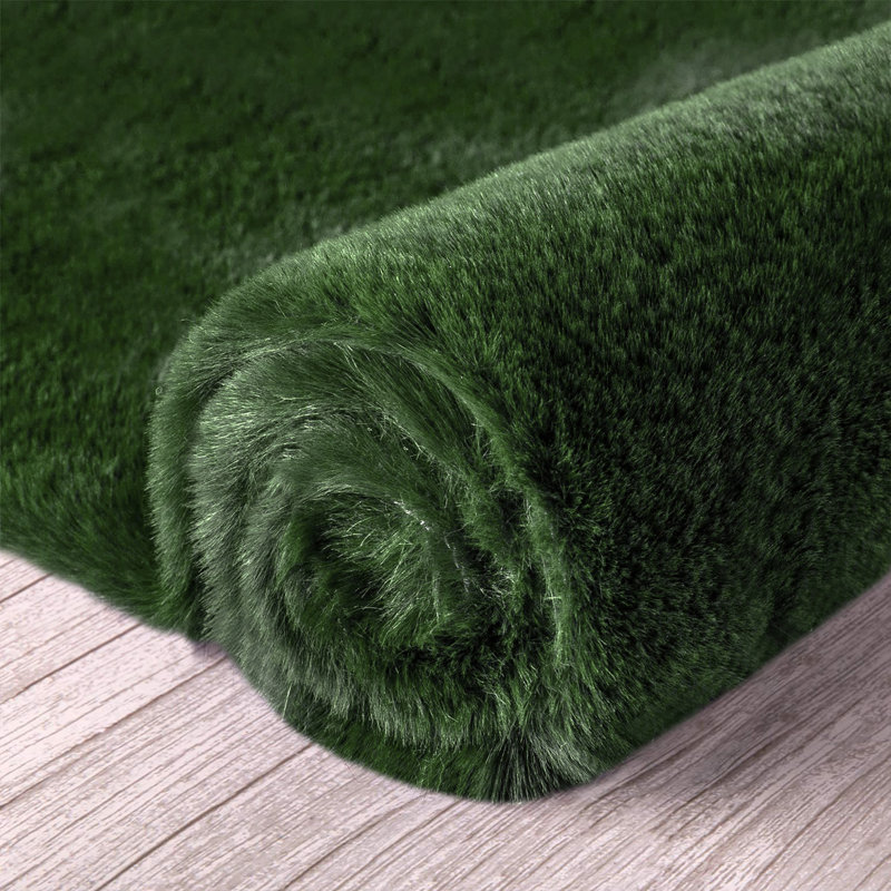 Haila Faux Fur Washable Indoor Rug, Novelty 2' x 3'