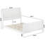  Lit plateforme bas Portland avec pied de lit assorti Portland-1605237992-1605237999