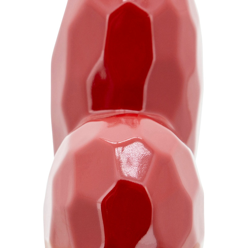 Sculpture Millsap, H 8 po x l 3 po x P 8 po, Rouge
